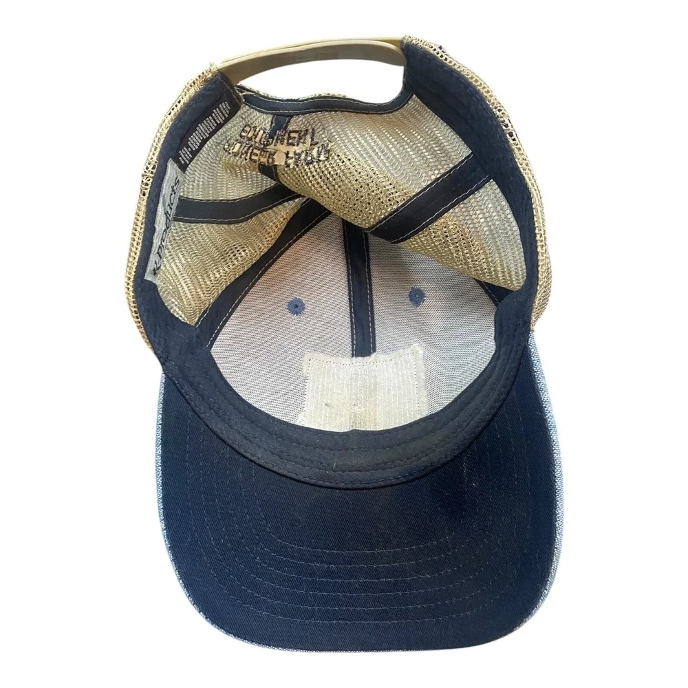 Kubota Trucker Hat Mens Blue Meshback Embroidered Patch Logo Adjustable Cap - Picture 8 of 10